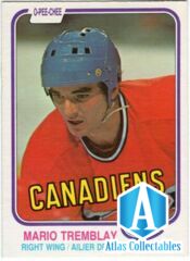 1981-82 OPC # 192 Mario Tremblay Montreal Canadiens